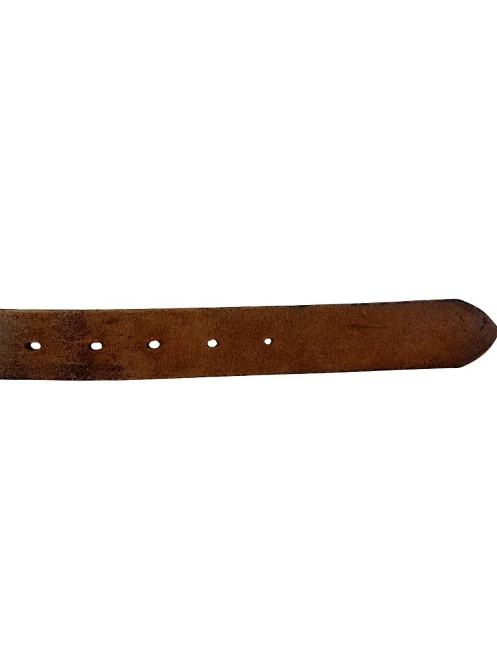 Vintage GAP Leather Belt With Solid Brass Buckle Mens 38 Brown